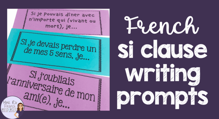 French-si-clause-writing-prompts
