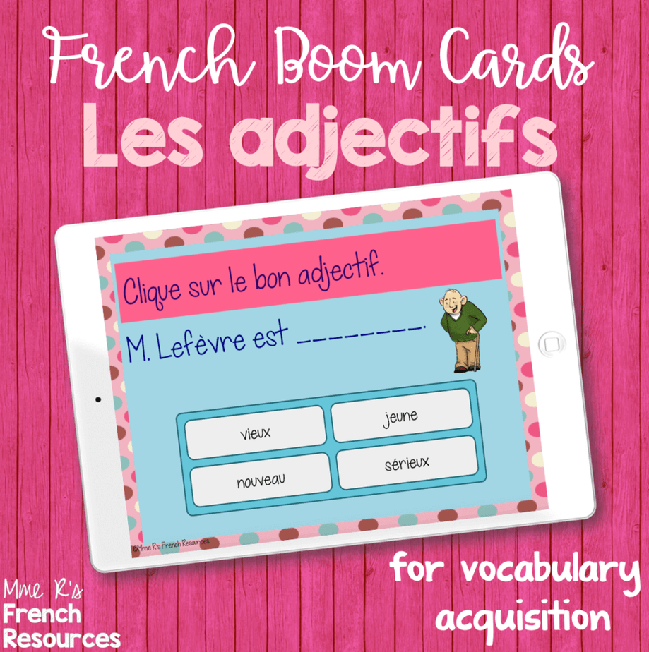 French-adjectives-digital-task-cards
