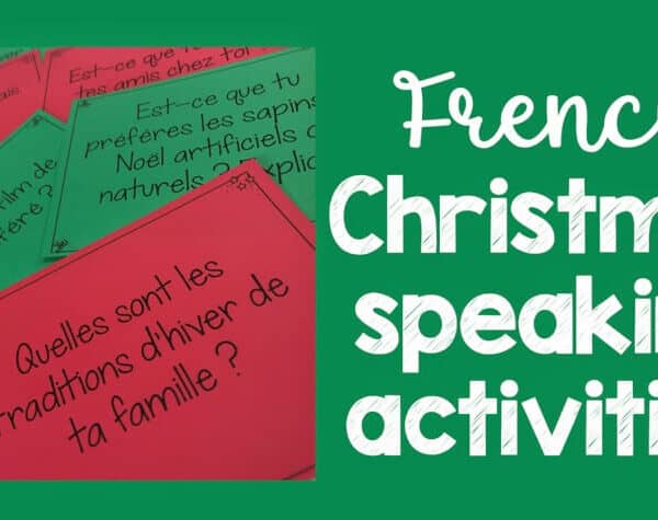 French Christmas speaking activities