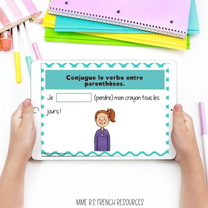 French verb conjugation practice