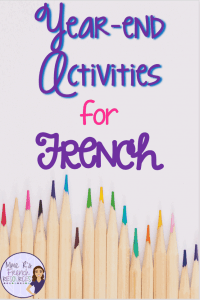 end of the year activities for French 