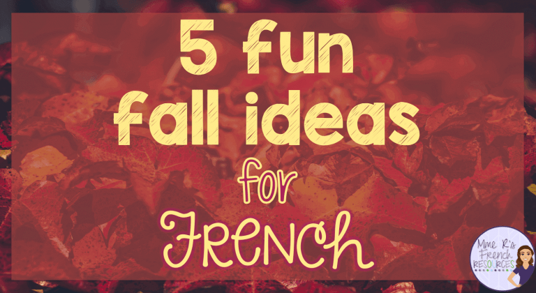 French-fall-teaching-ideas