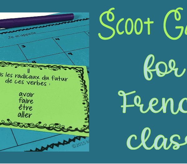 Scoot games for French class