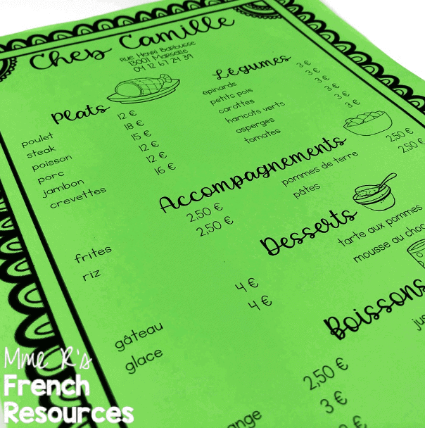 French-menu-project
