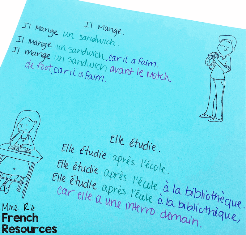 French-writing-activity