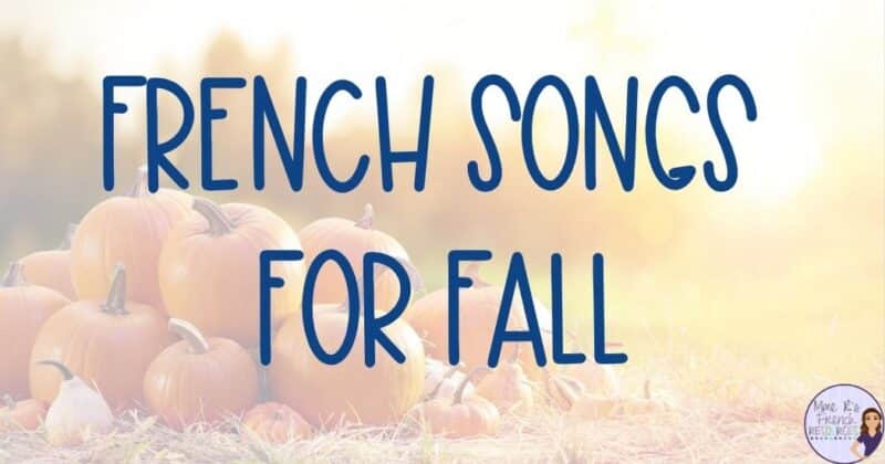 French songs for fall