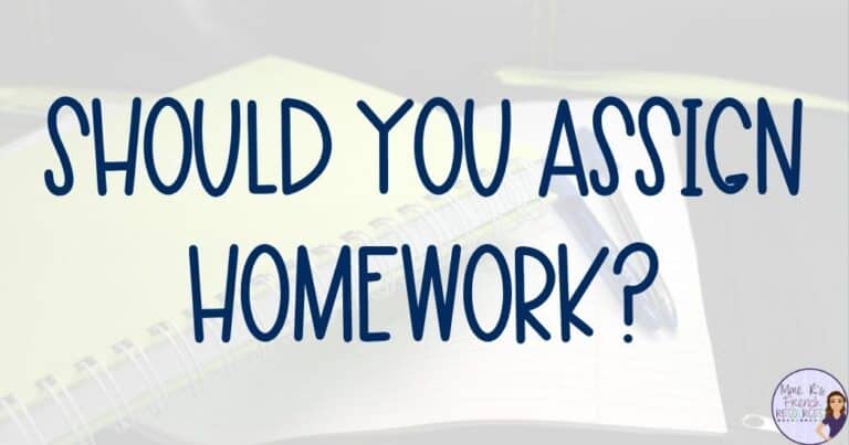 Should you assign homework