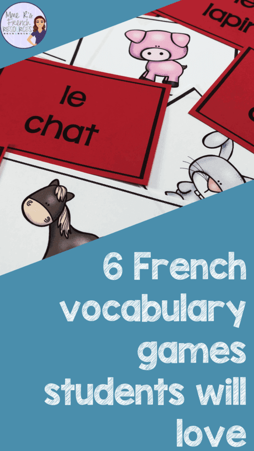 6 French games for vocabulary