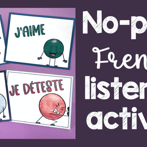 No-prep fun French listening activity
