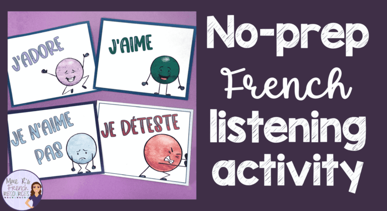 French listening activity