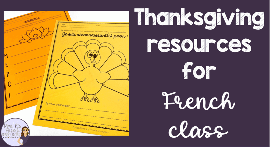 French Thanksgiving resources