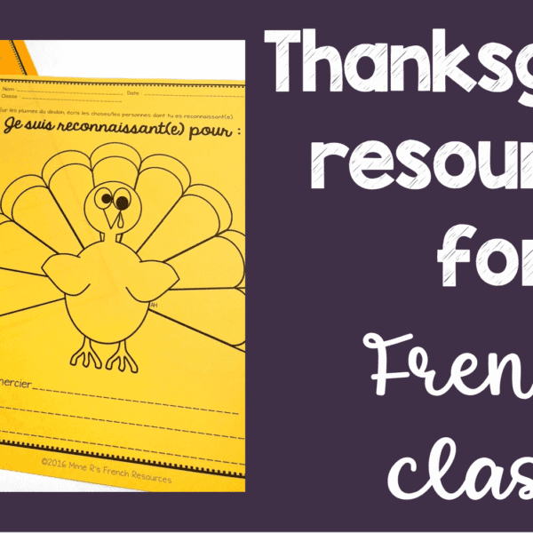 French Thanksgiving resources