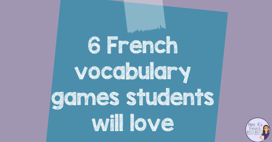 French vocabulary games