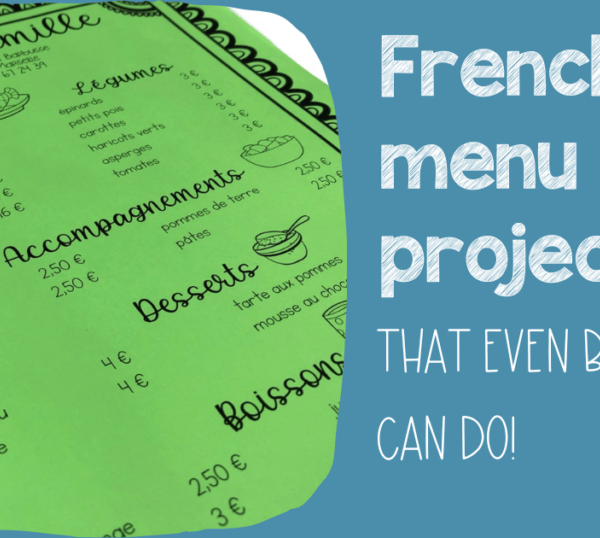 Fun French Menu Project for beginners