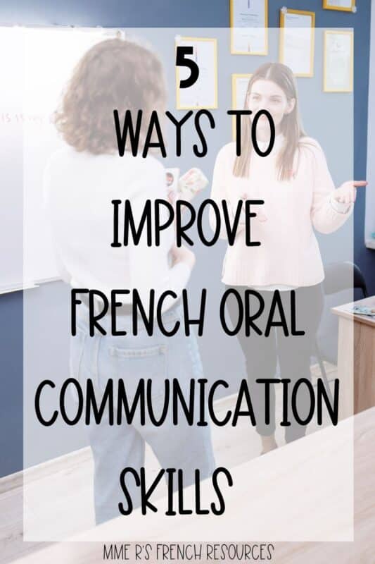 oral communication for French