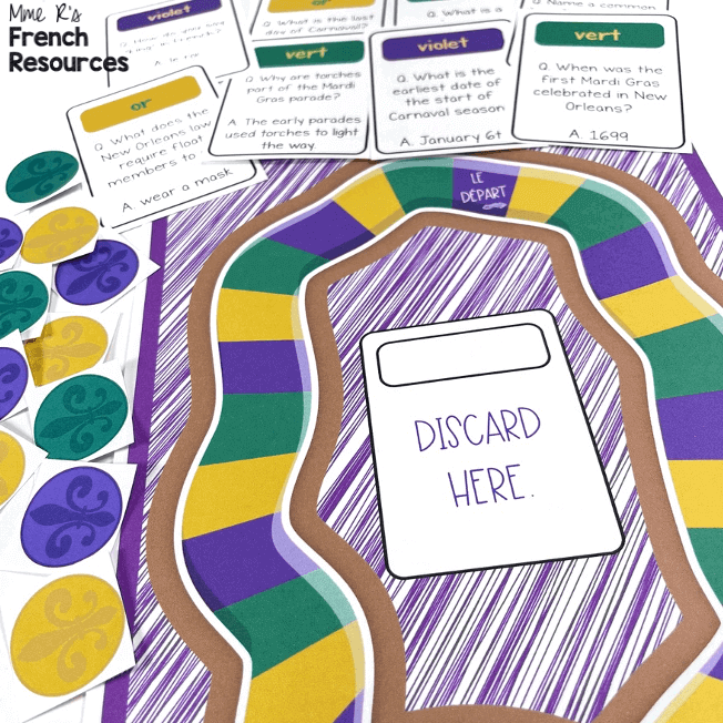 French class game about Mardi Gras culture