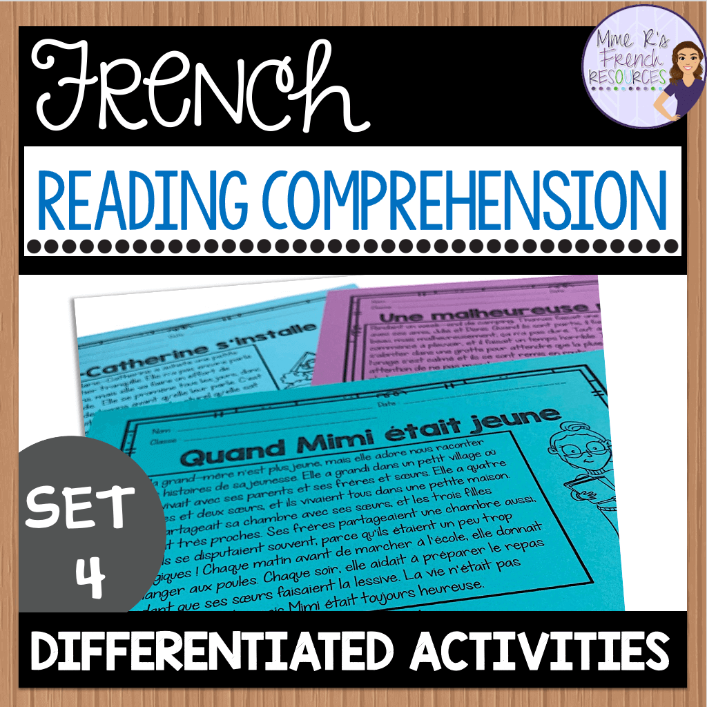 differentiated reading comprehension for French