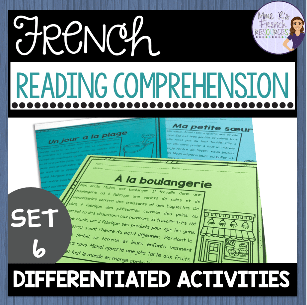 beginner reading worksheets French