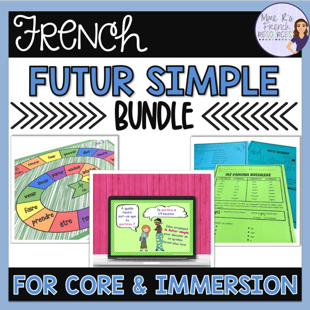 French grammar unit for the futur simple