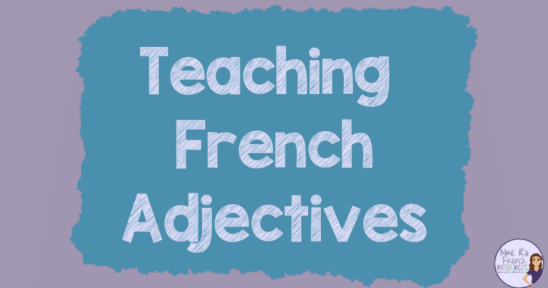 French adjective teaching resources and ideas