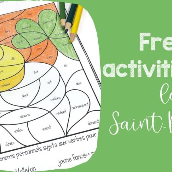 French St. Patrick’s Day Worksheets and Activities