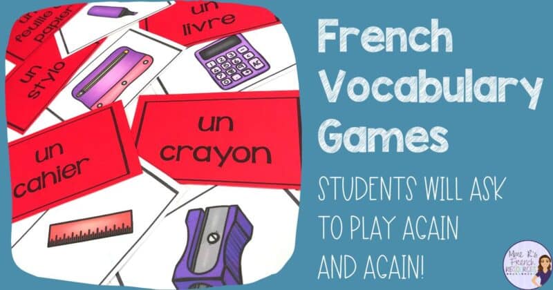 French vocabulary games