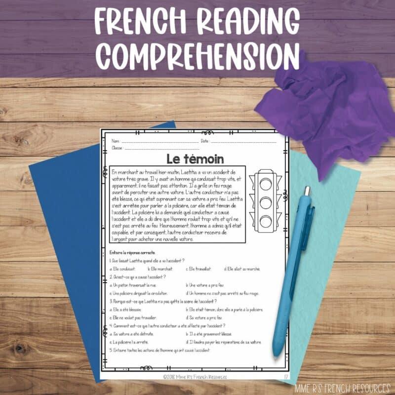 intermediate French resources for reading