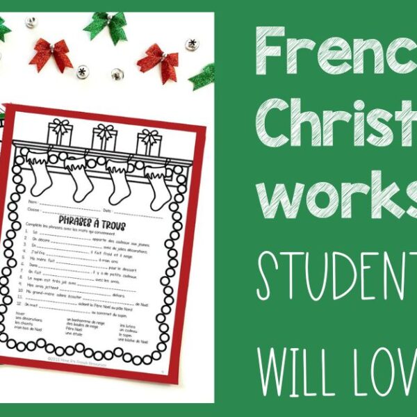 Fun French Christmas Worksheets