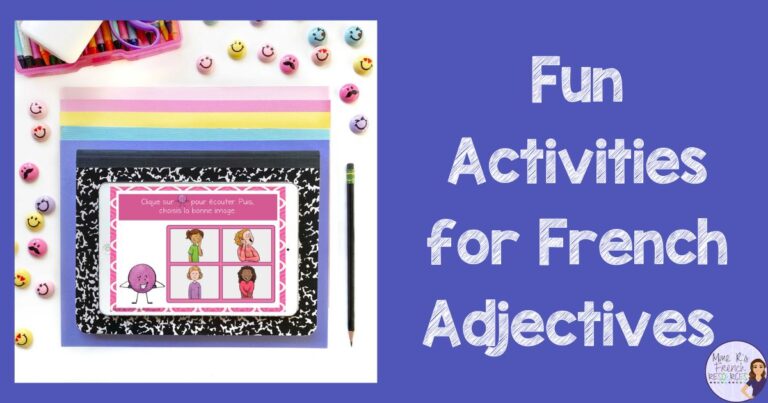 French adjectives teaching resources