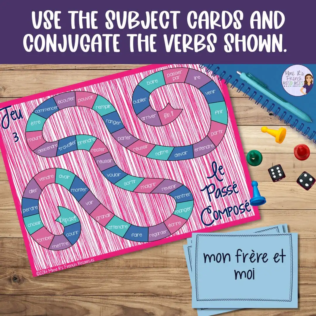 French game for the passé composé