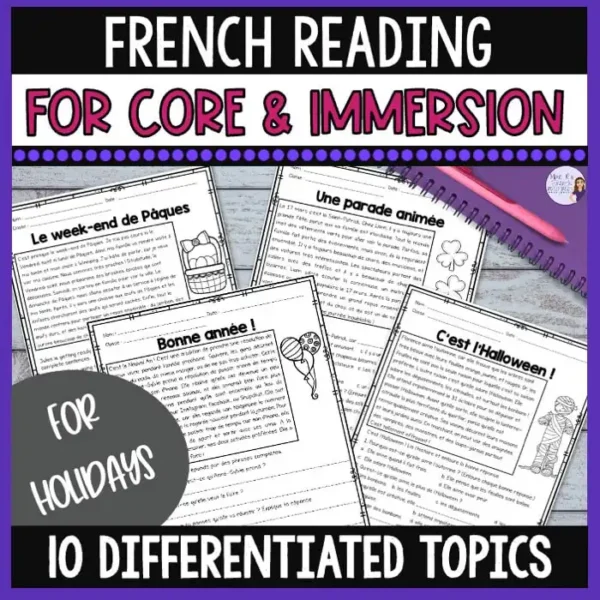 French Reeding French holiday reading activities - Mme R's French Resources