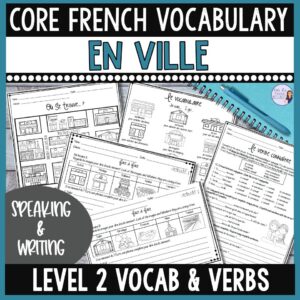 en ville French city worksheet