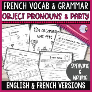 French party vocabulary