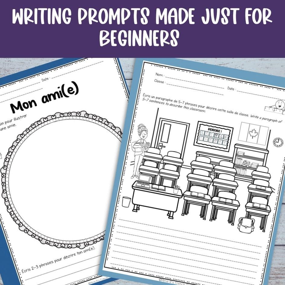 French writing prompts