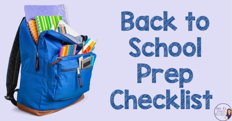 back to school checklist