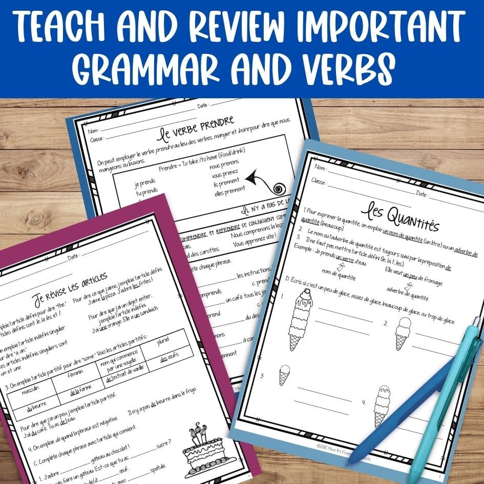 French grammar verbs
