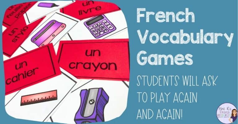 French vocabulary games