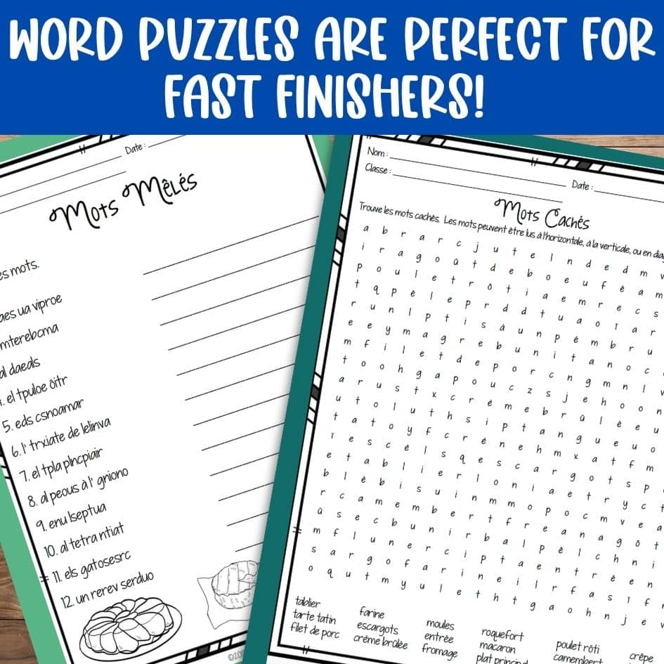 French word puzzles