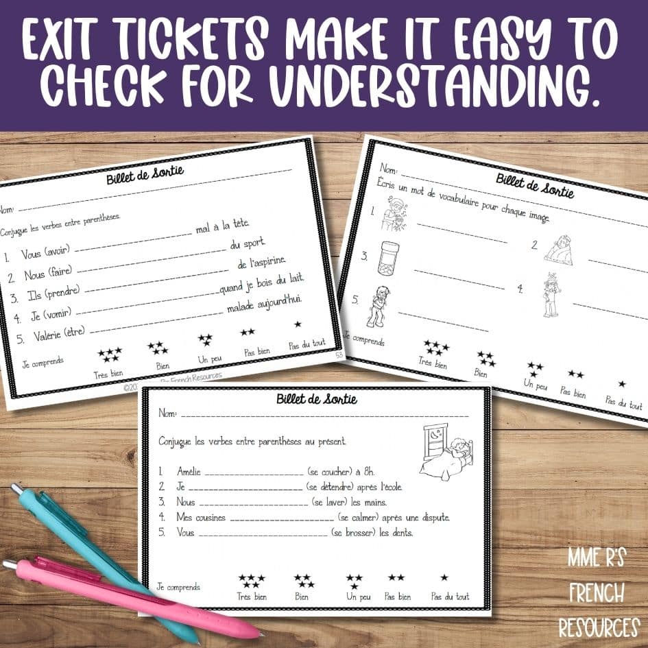 French exit tickets