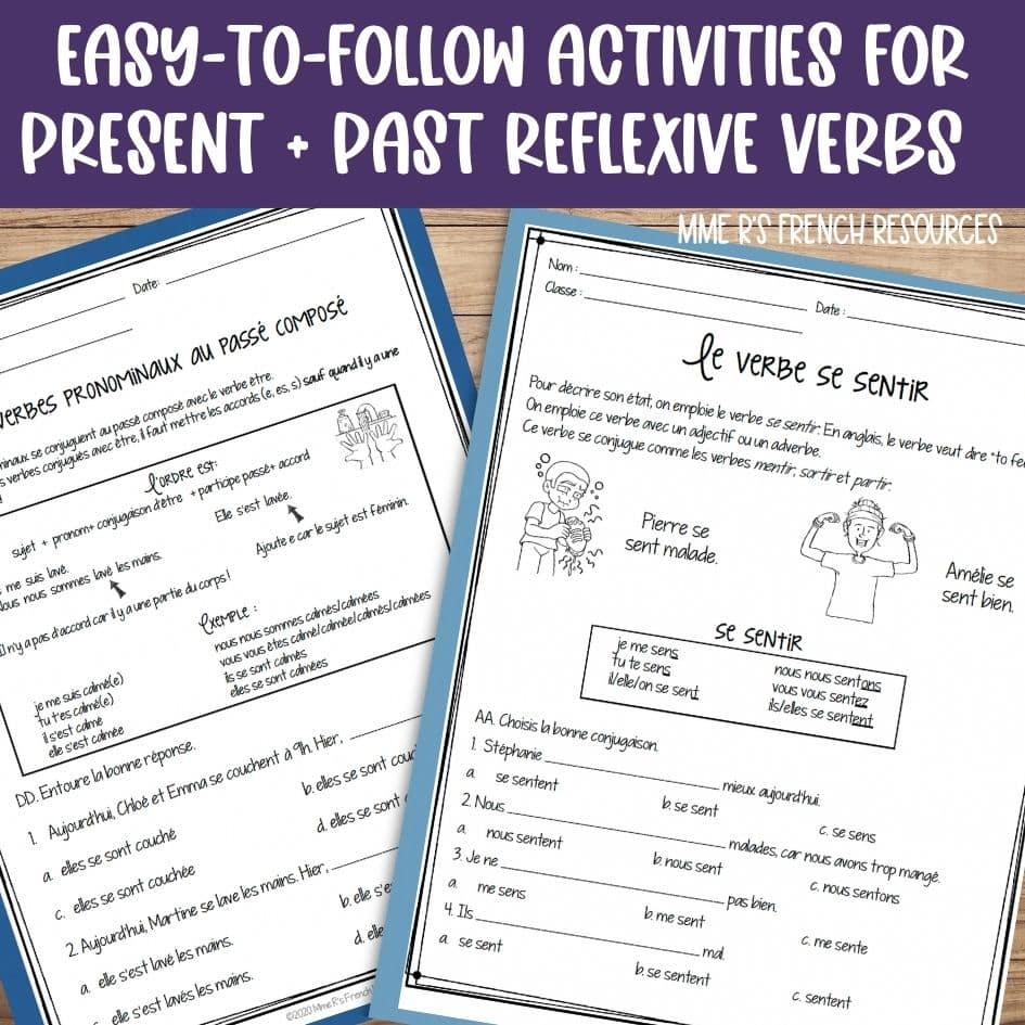French reflexive verbs