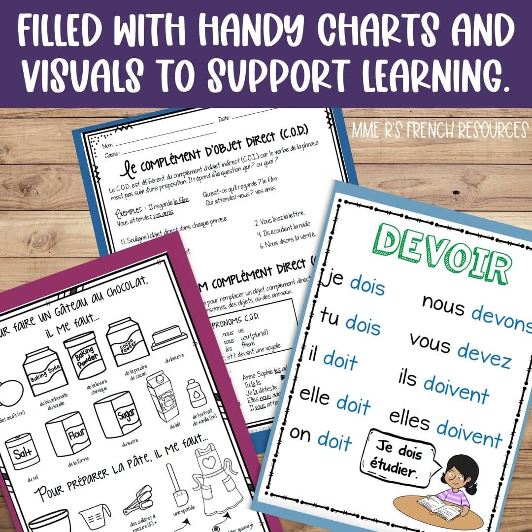 French worksheets