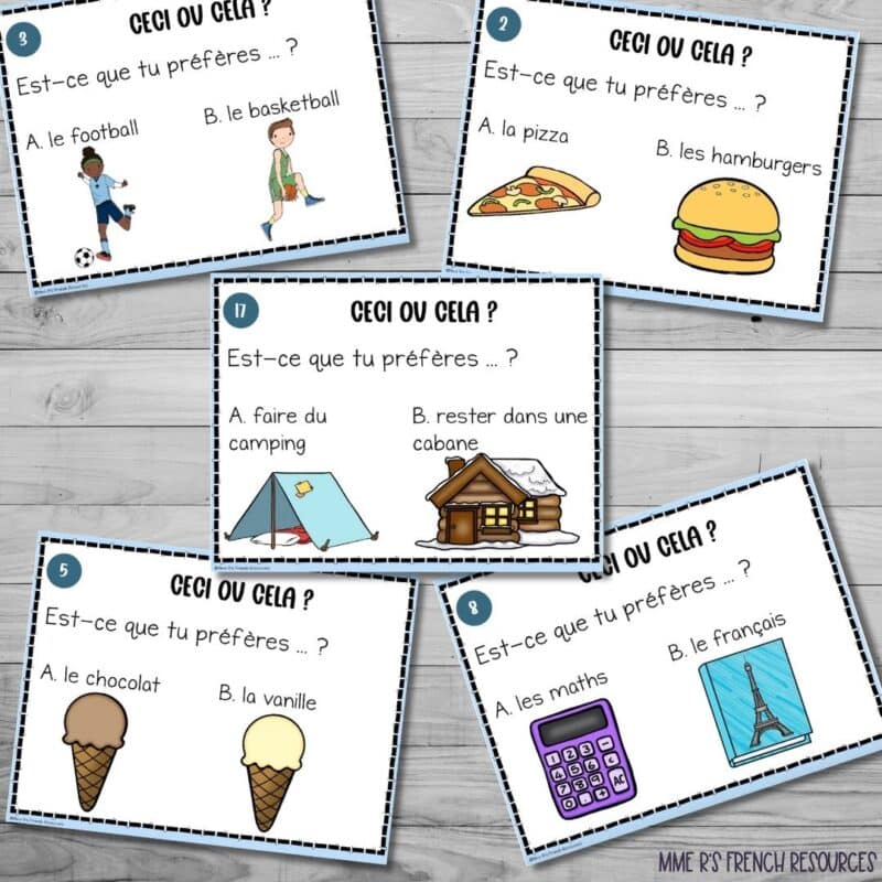 French icebreakers for the first day of school