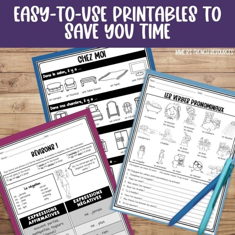 French back to school review
