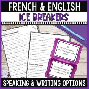 French back to school activities
