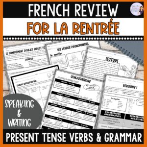 FRENCH REVIEW ACTIVITIES