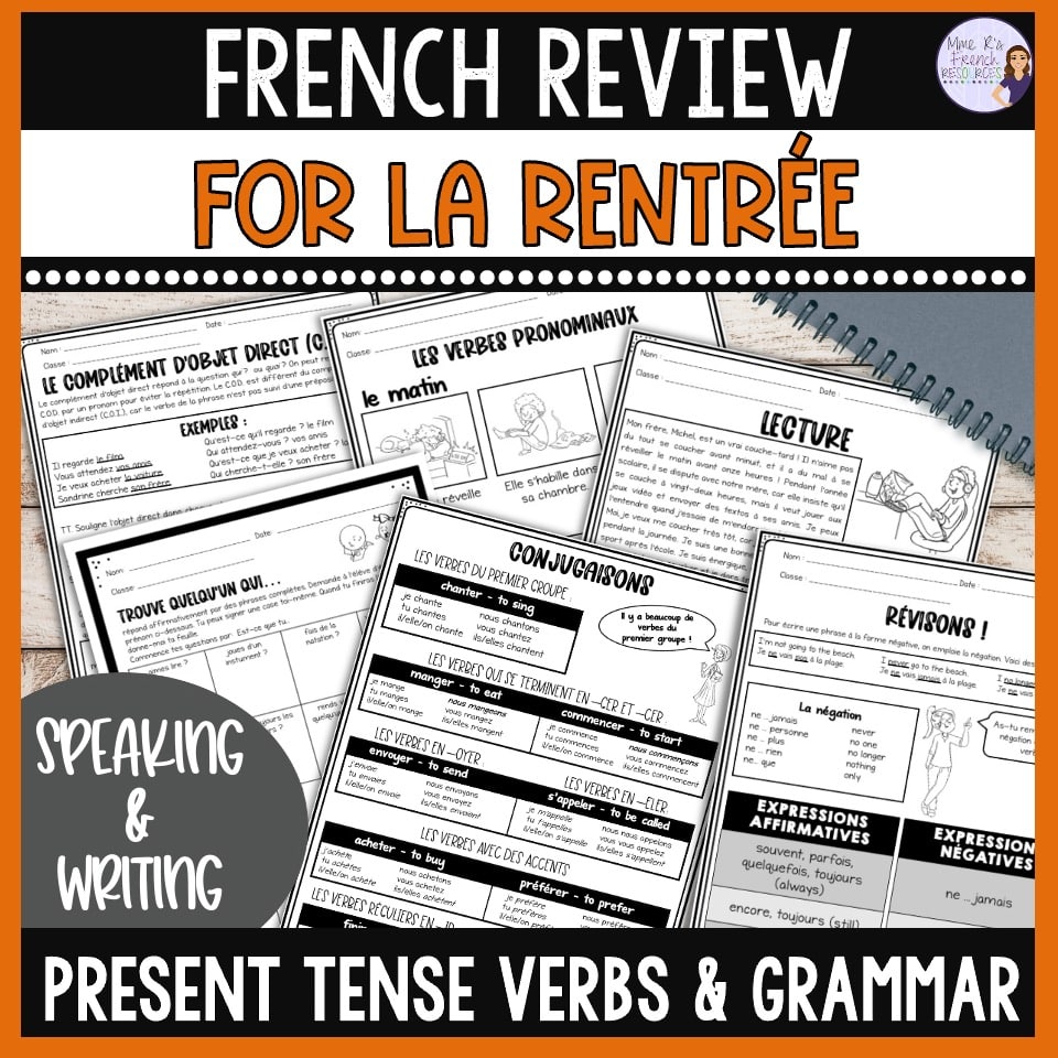 FRENCH REVIEW ACTIVITIES