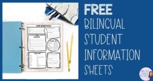 French student information sheets