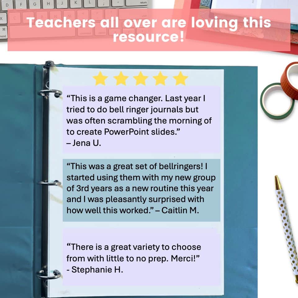 mme r's reviews bellringer 3