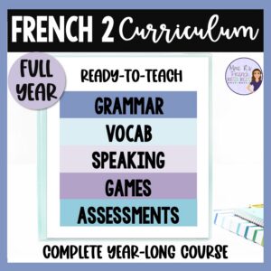 FRENCH 2 CURRICULUM