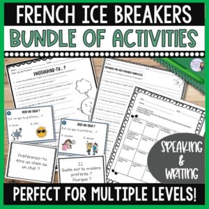 French back to school bundle